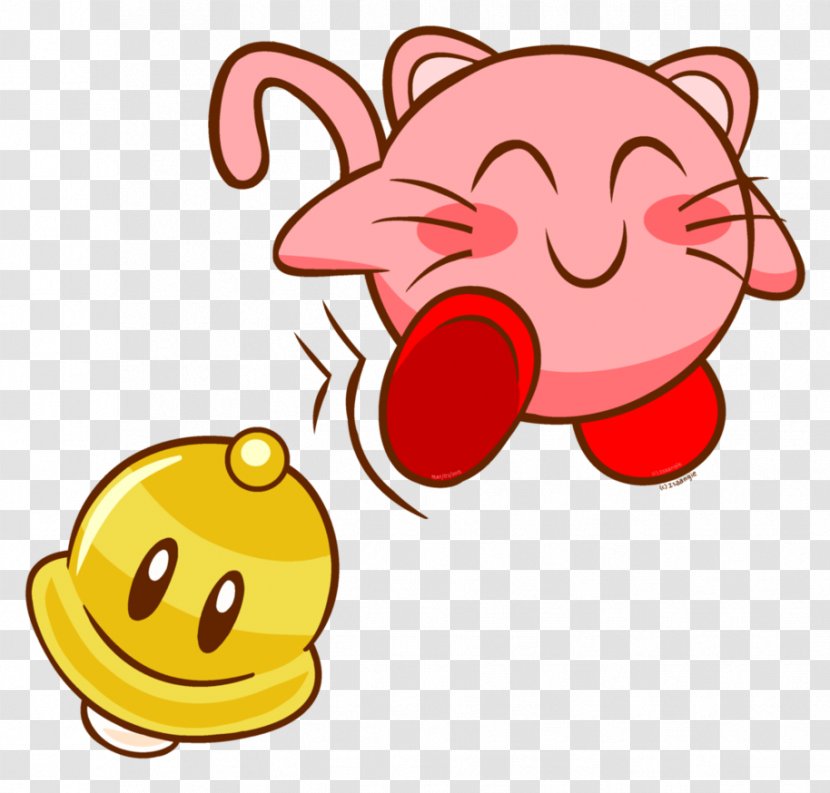 Smiley Snout Text Messaging Clip Art - Emoticon - Kirby Right Back At Ya Transparent PNG