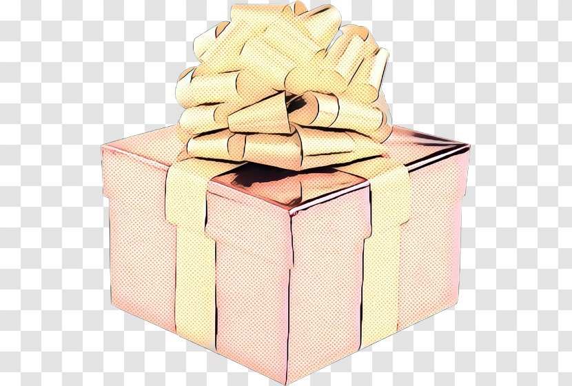 Box Present Pink Shipping Gift Wrapping - Ribbon - Beige Party Favor Transparent PNG