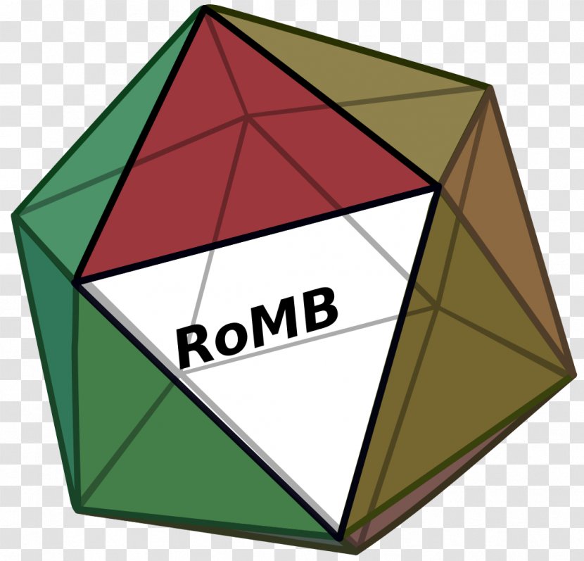 Regular Icosahedron Platonic Solid Polyhedron Triangle - Rectangle Transparent PNG