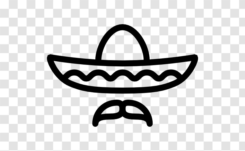 Sombrero Vueltiao Clip Art - Black And White - Mexican Hat Transparent PNG