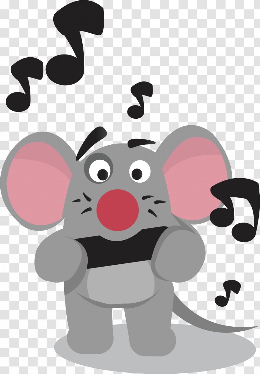 Illustration - Nose - Gray Mouse Vector Transparent PNG