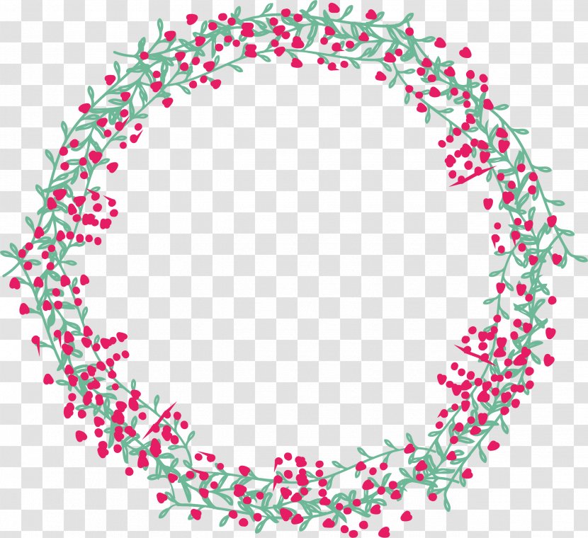 Circle Drawing Clip Art - Point - Leaves Splicing Love Ring Transparent PNG