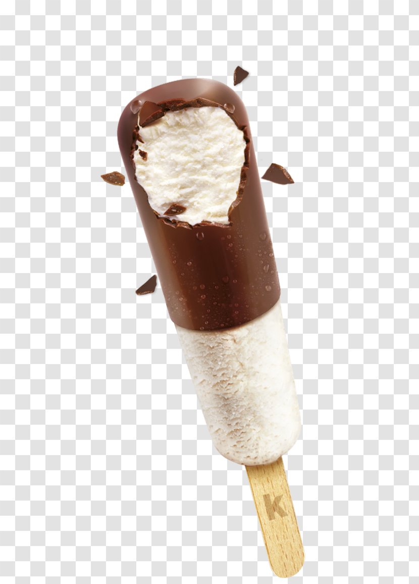 Chocolate Ice Cream Kinder Bueno Cones - Syrup - GLACE Transparent PNG