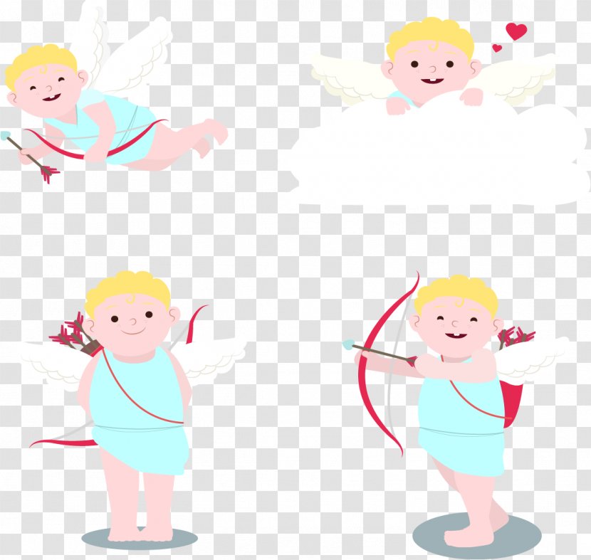 Illustration - Flower - Little Fat Cupid Transparent PNG