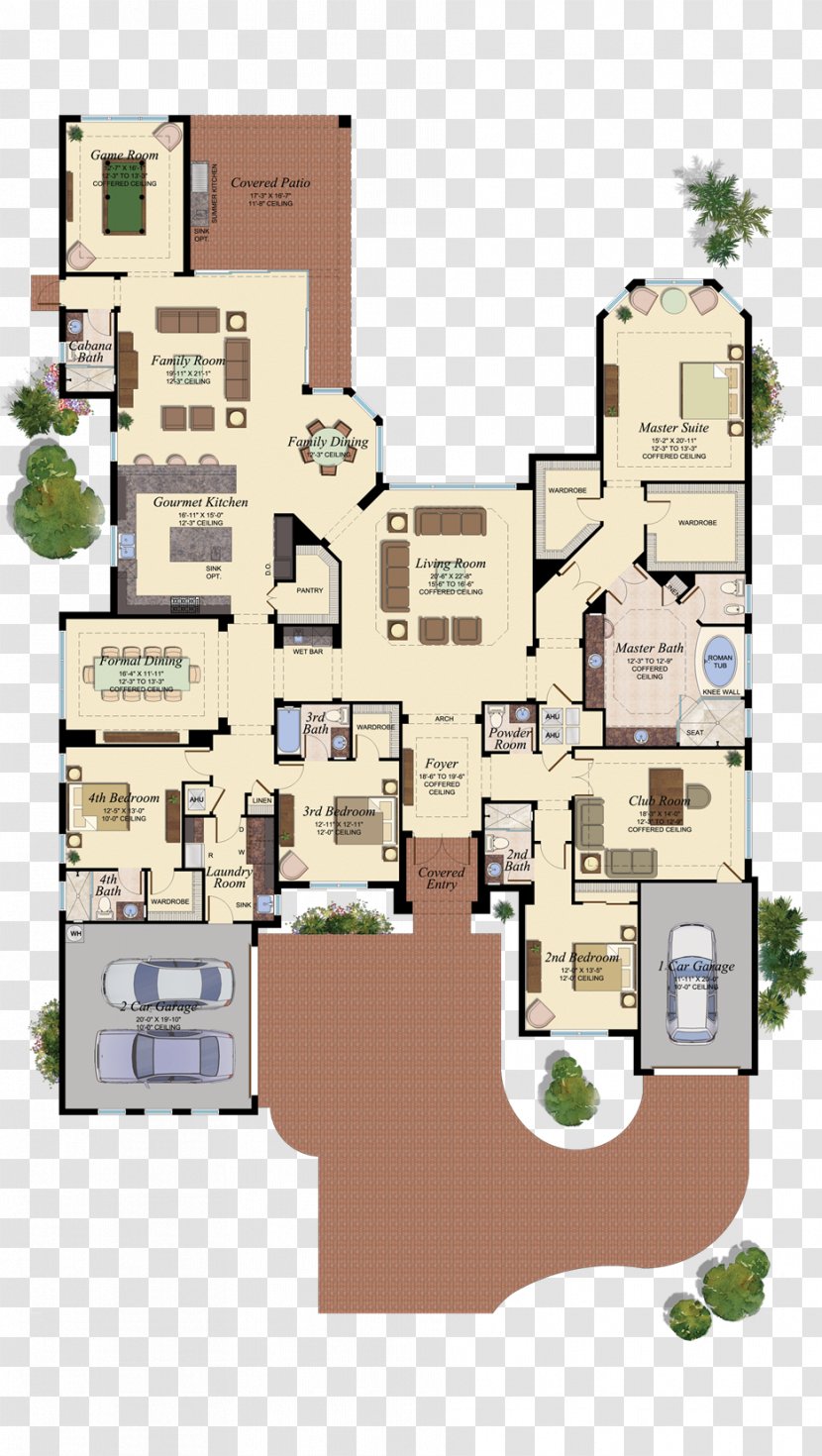 The Sims 4 3 House Plan Floor - Courtyard Transparent PNG
