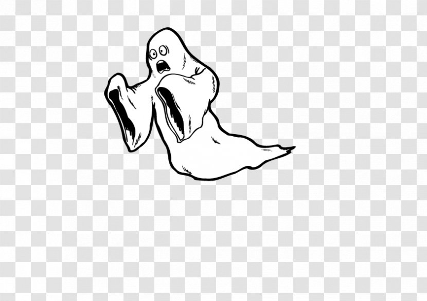 Black And White Ghost Festival - Cartoon Transparent PNG