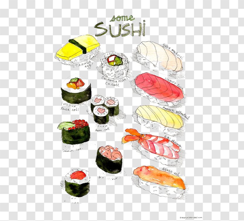 Sushi Makizushi Japanese Cuisine Sake Tamagoyaki Transparent PNG