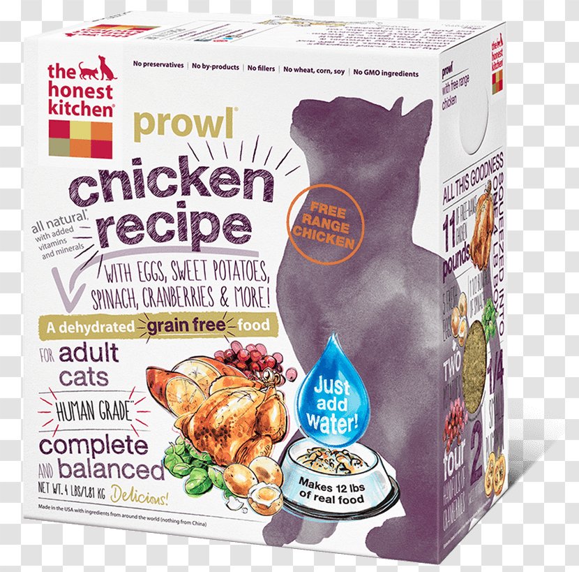 The Honest Kitchen Prowl Dehydrated Dry Cat Food Chicken - Pet Shop - Grains Transparent PNG