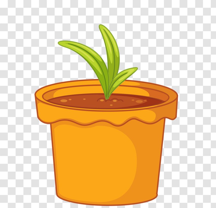 Flowerpot Green Clip Art - Plant - A Pot Of Grass Transparent PNG