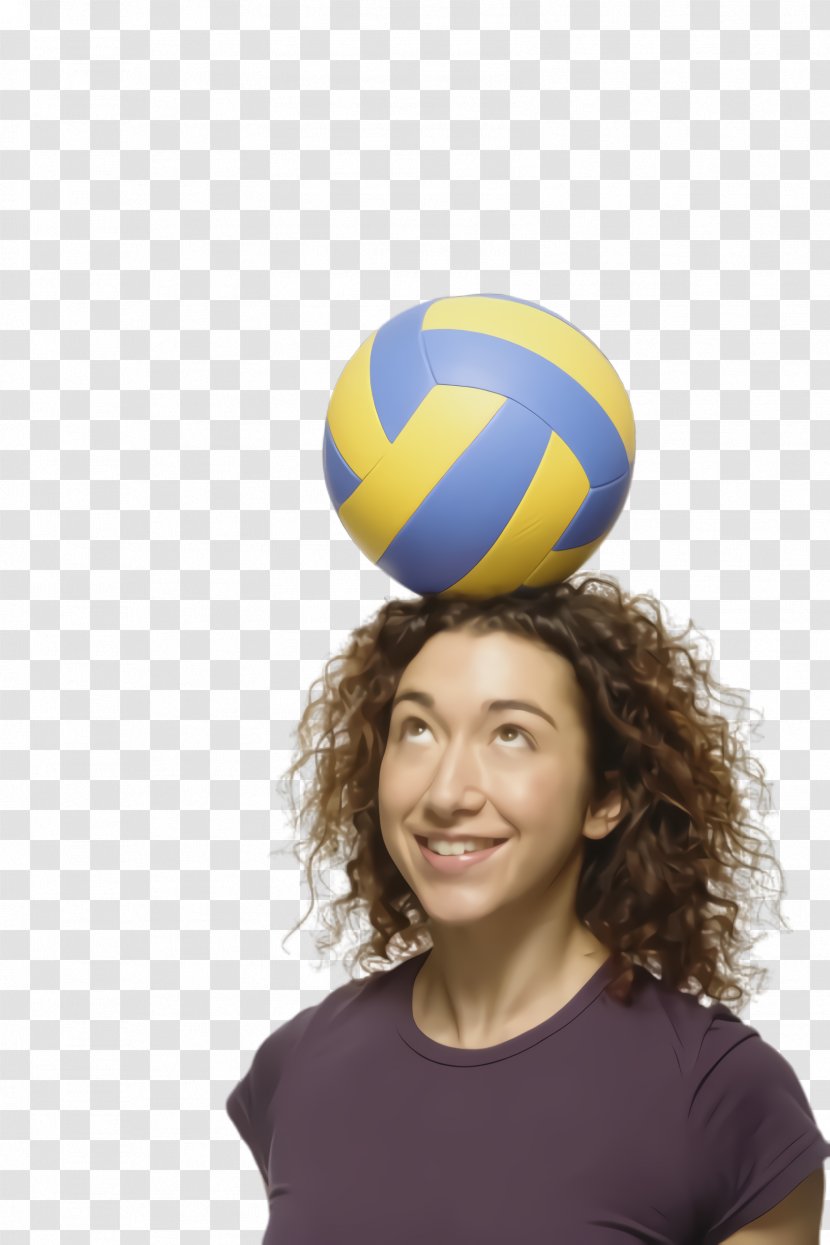 Ball Yellow Smile Volleyball Fun - Sports Equipment - Happy Player Transparent PNG