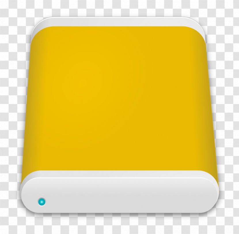 Hard Disk Drive Storage Pixabay Icon - Tape - Yellow Mobile Transparent PNG