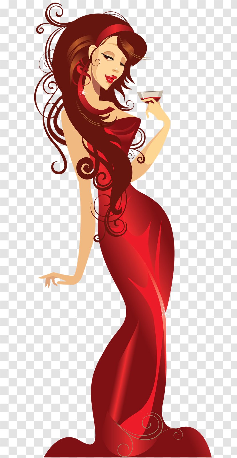 Cartoon Woman Drawing Clip Art - Frame - Fiesta Transparent PNG