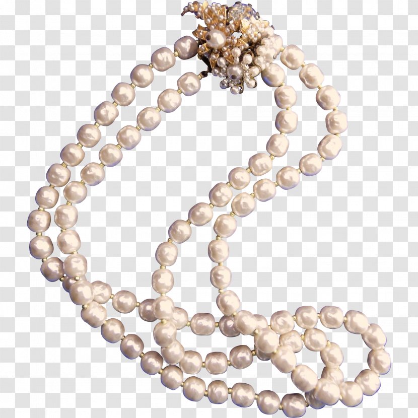 Pearl Necklace Material Body Jewellery Bead - Fashion Accessory Transparent PNG