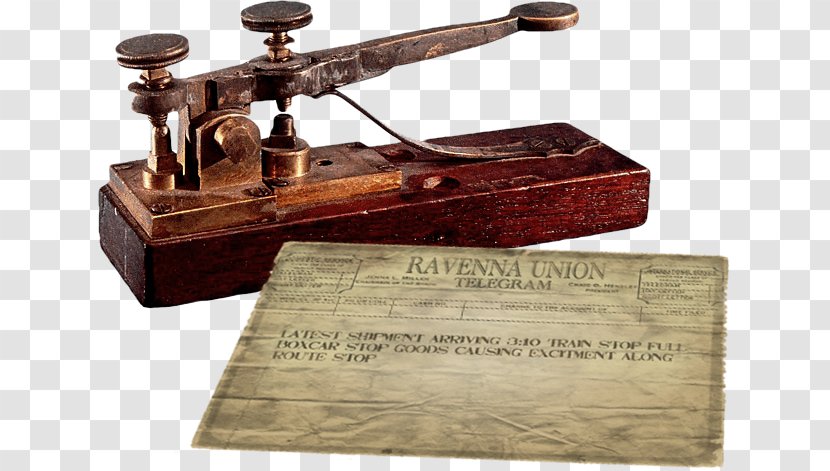 Industrial Revolution Electrical Telegraph Invention Morse Code Inventor - Key Transparent PNG