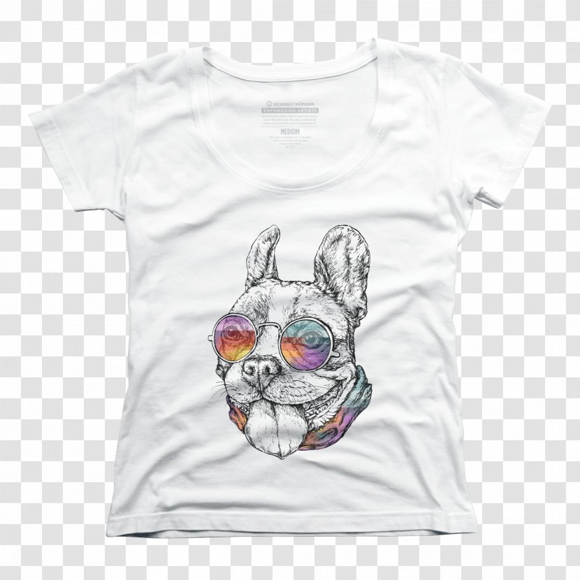 T-shirt Hoodie Raglan Sleeve - Watercolor - French Bulldog Yoga Transparent PNG