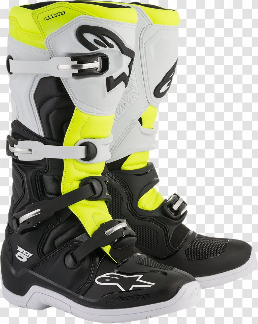 Alpinestars Motorcycle Motocross Motorsport Boot - Leather - Riding Boots Transparent PNG