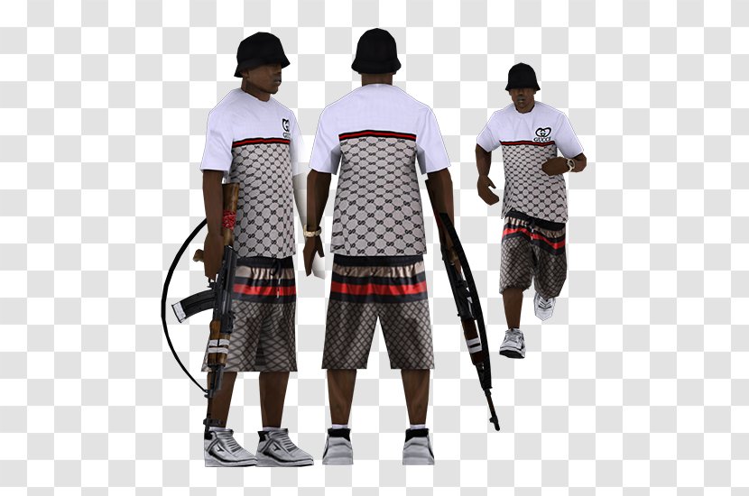 Gucci Jersey Grand Theft Auto: San Andreas Multiplayer Mod - Clothing - Soliders Transparent PNG