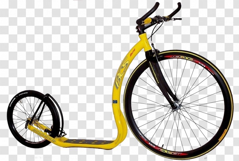 Kick Scooter Car Bicycle Wheel - Tire - Yellow Size Transparent PNG