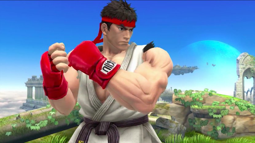 Super Smash Bros. For Nintendo 3DS And Wii U Street Fighter IV Ryu Mario - Amiibo Transparent PNG