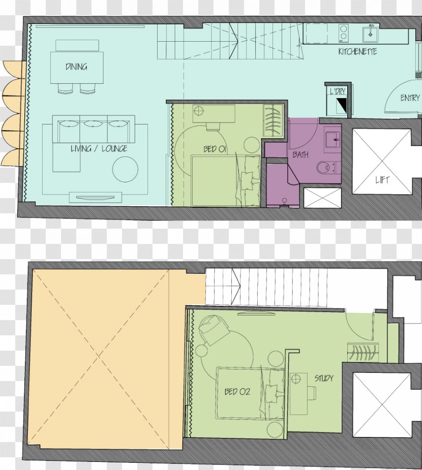 Floor Plan Bedroom Apartment Loft - Estate - Indoor Transparent PNG