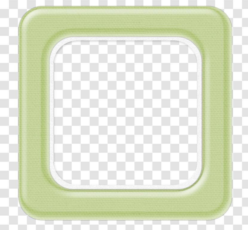 Line Picture Frames Green - Rectangle Transparent PNG