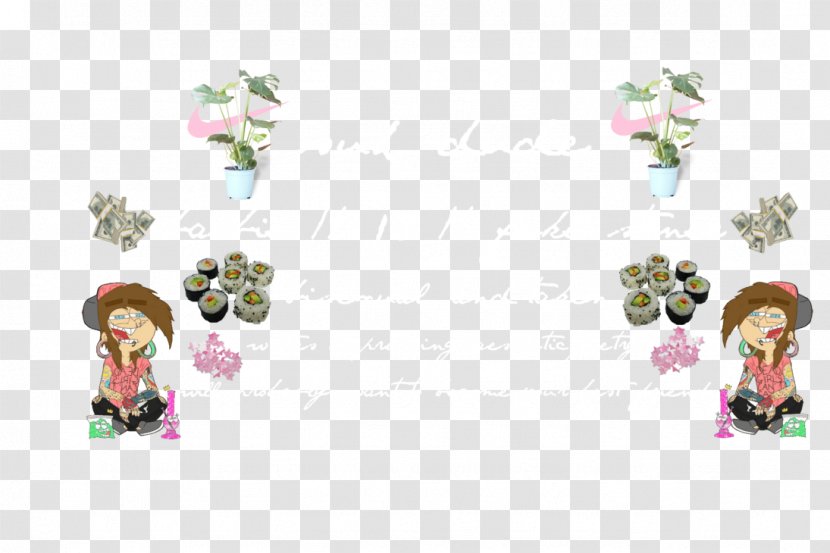 Floral Design Cut Flowers Body Jewellery Character - Cartoon Transparent PNG