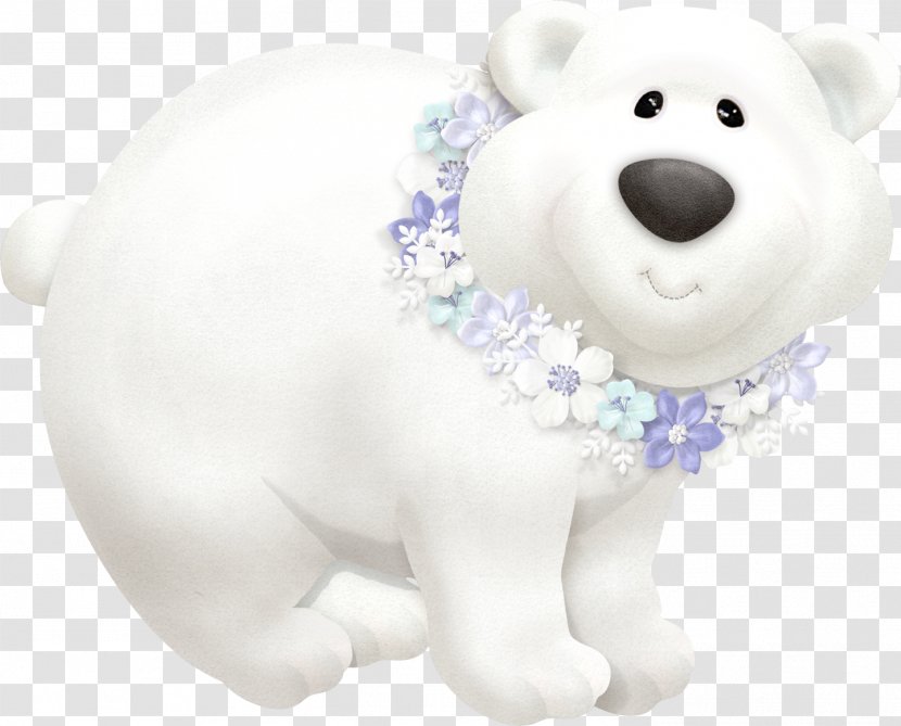 Snowman Clip Art - Flower - Cartoon Polar Bear Transparent PNG