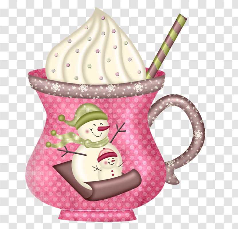 Ice Cream Coffee Cup Illustration - Snowman Transparent PNG