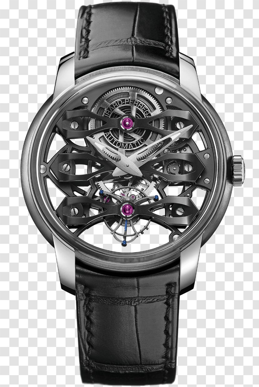 Girard-Perregaux Tourbillon Salon International De La Haute Horlogerie Movement Watch - Brand Transparent PNG