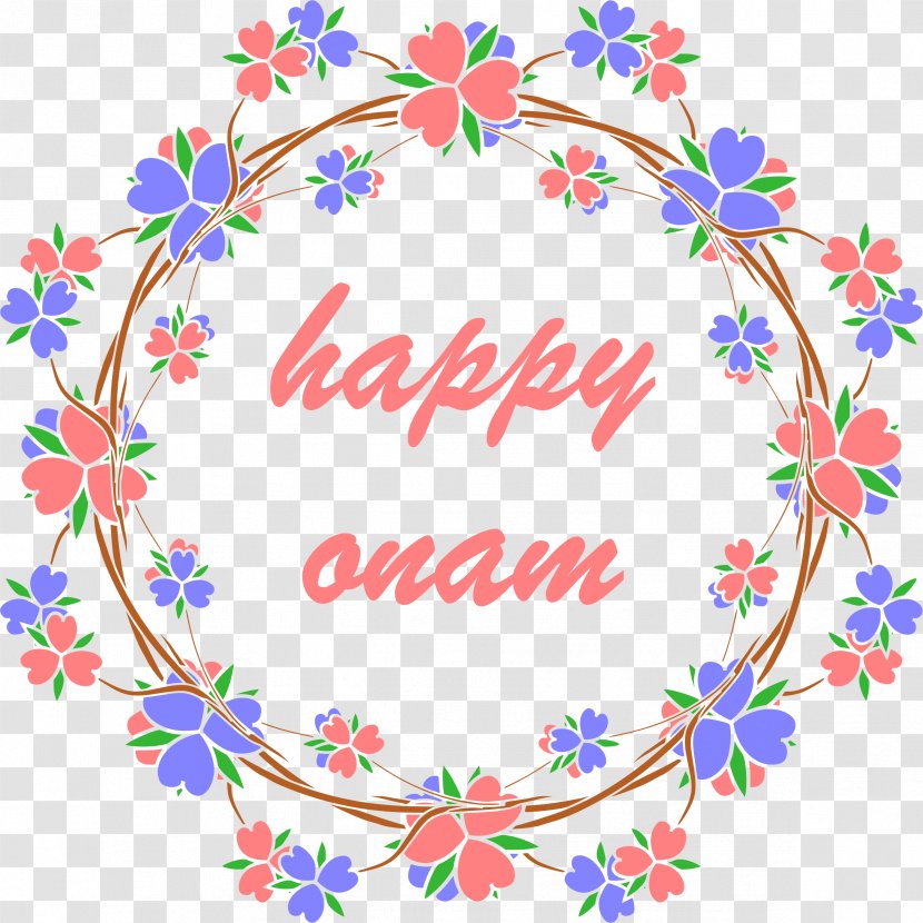 Happy Onam. - Flower - Art Transparent PNG