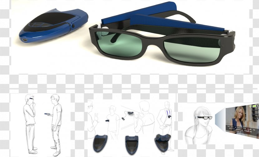 Goggles Sunglasses Plastic - Communication Device Transparent PNG