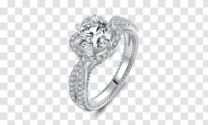 Silver Engagement Ring Wedding Diamond - Day Dream Transparent PNG