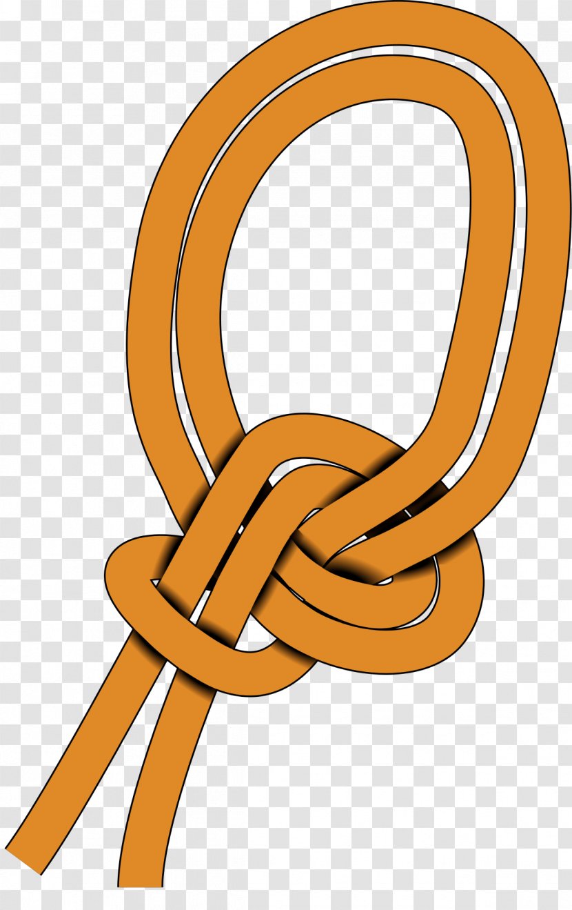 Bowline On A Bight Overhand Knot With Draw-loop Butterfly Loop - Rope Transparent PNG