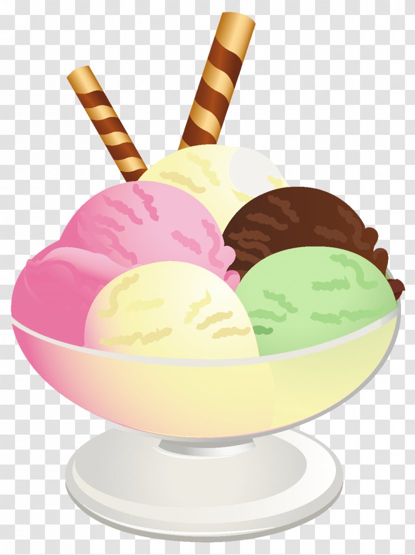 Chocolate Ice Cream Sundae Cupcake - Sprinkles - Desserts Transparent PNG