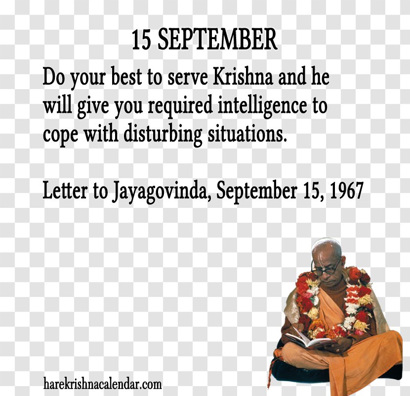 Radha Krishna September 15 Quotation - Lord Balarama Transparent PNG