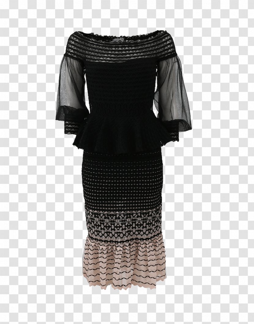 Little Black Dress Shoulder Sleeve Skirt - Cocktail Transparent PNG