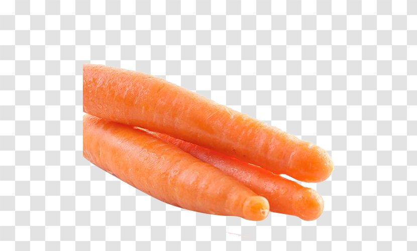 Baby Carrot Organic Food Bockwurst Knackwurst - Heart - Vegetables Carrots Transparent PNG