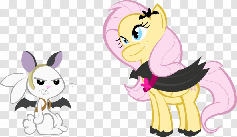 Rabbit My Little Pony Clip Art Fluttershy - Cartoon - Demon Bunnies Transparent PNG