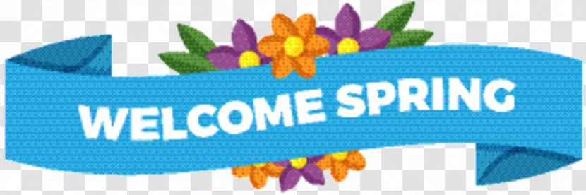 Flower Banner - Purple - Text Transparent PNG