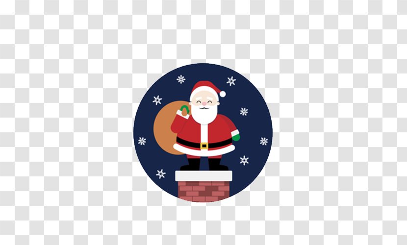 Santa Claus Christmas Gift Flat Design Ornament - Gratis - Elements Transparent PNG