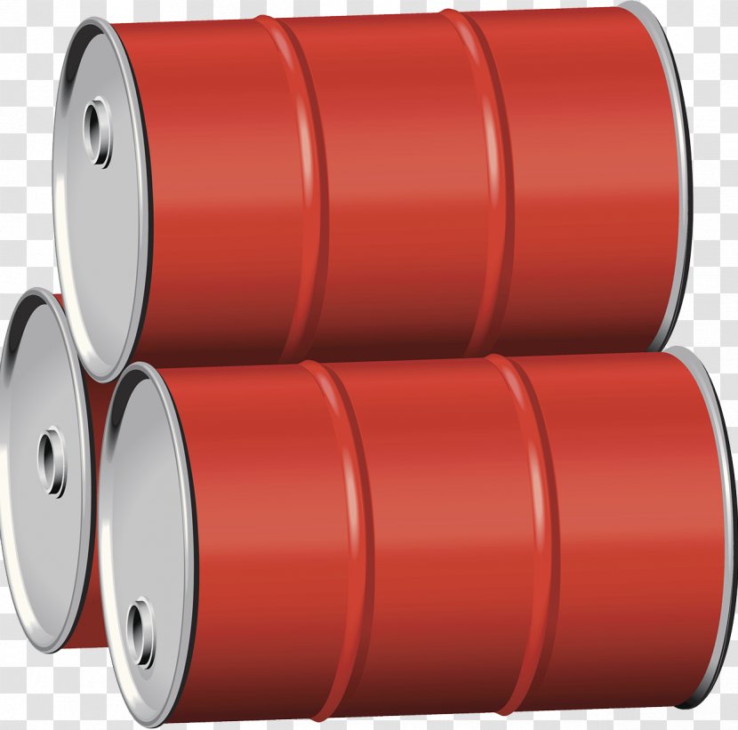 Drawing Illustration - Cylinder - Red Petrol Tank Transparent PNG