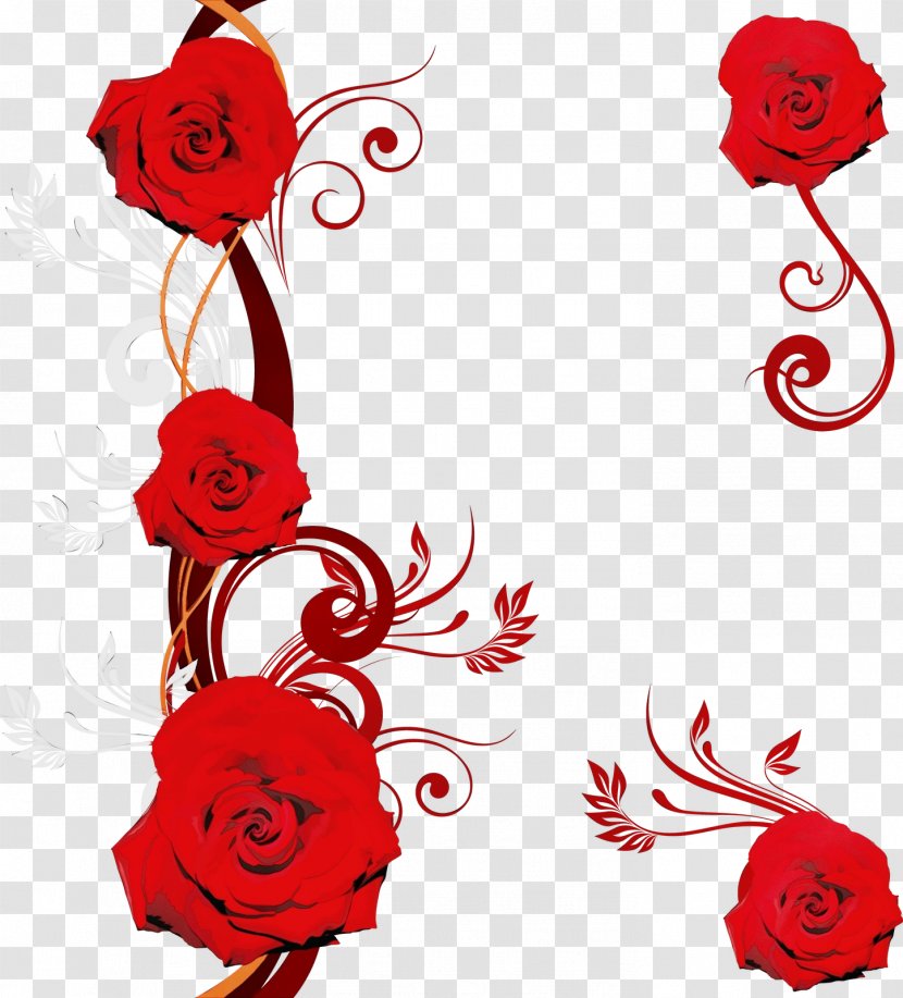 Floral Design - Cut Flowers - Valentines Day Ornament Transparent PNG