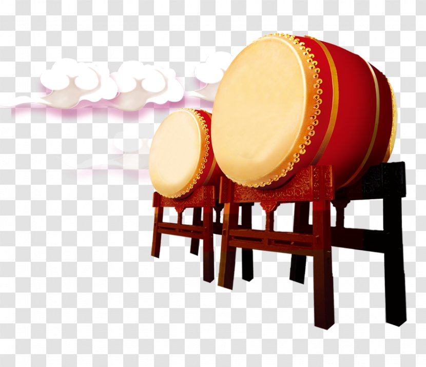 Drums Drummer - Tom Drum - Red And Clouds Transparent PNG
