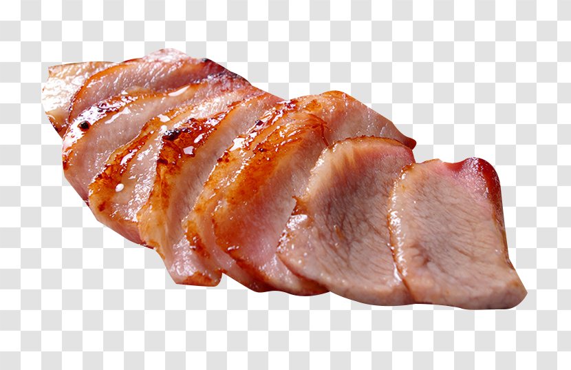 Barbecue Back Bacon Char Siu Roasting - Cartoon - Cut The Material Transparent PNG