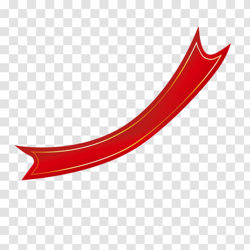 Red Ribbon - Silk Transparent PNG