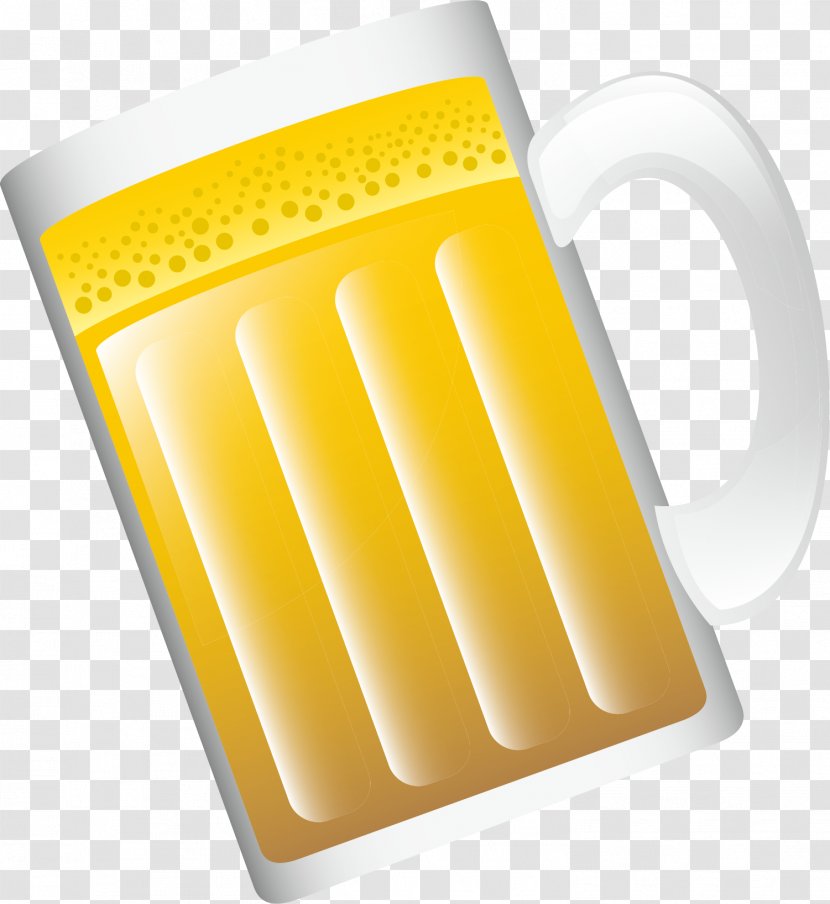 Yellow Cup Drawing - Drink - Hand Drawn Beer Transparent PNG