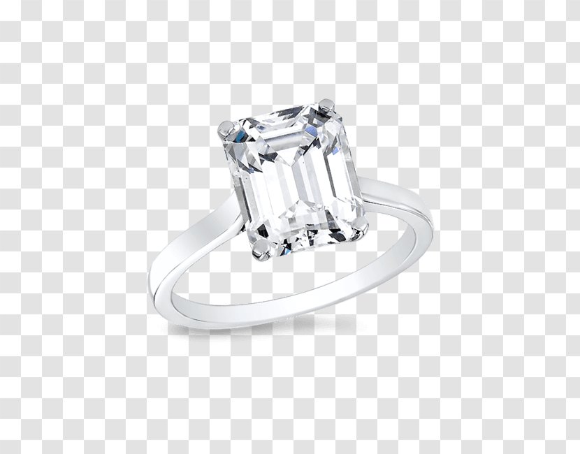 Ring Product Design Silver Platinum - Body Jewellery - 14K White Gold 1 2 Carat Diamond Transparent PNG