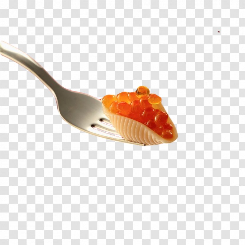 Caviar Spoon French Fries - Fork - On Potato Chips Transparent PNG