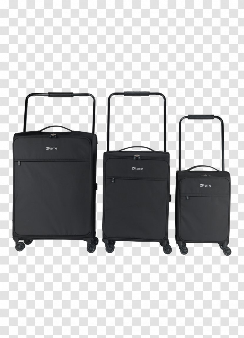 Suitcase Black M - Luggage Set Transparent PNG