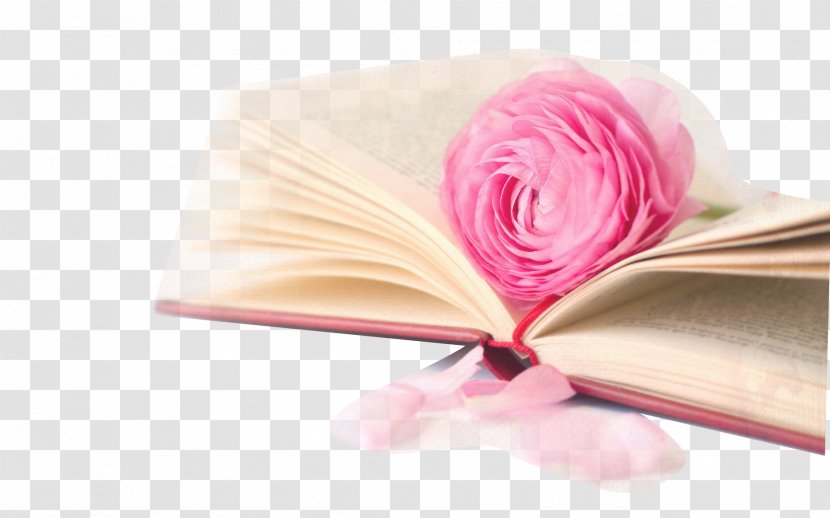 The Flower Book Desktop Wallpaper Rose - Petal - Books Flowers Transparent PNG